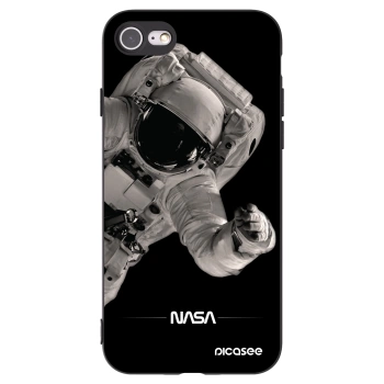 Picasee Apple iPhone 8 Hülle - Schwarzes Silikon - Astronaut Big