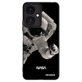 Picasee Xiaomi Redmi 13C 5G Hülle - Schwarzes Silikon - Astronaut Big