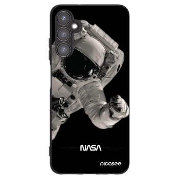 Picasee Samsung Galaxy A05s A057G Hülle - Schwarzes Silikon - Astronaut Big