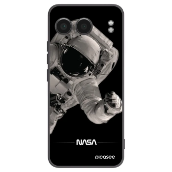 Picasee OnePlus Nord 4 Hülle - Schwarzes Silikon - Astronaut Big