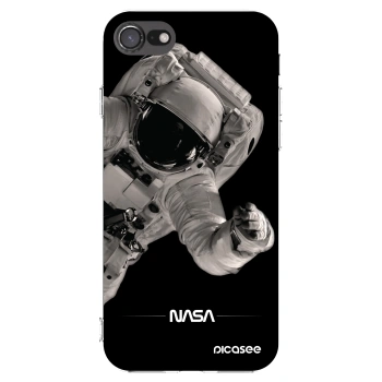 Picasee Apple iPhone 7 Hülle - Transparentes Silikon - Astronaut Big