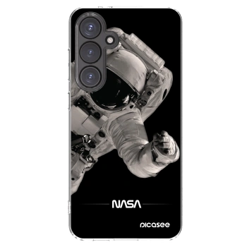 Picasee Samsung Galaxy S24 FE S721B Hülle - Transparentes Silikon - Astronaut Big