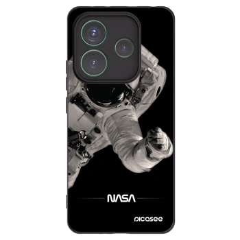 Picasee Xiaomi Redmi Note 14 5G Hülle - Schwarzes Silikon - Astronaut Big