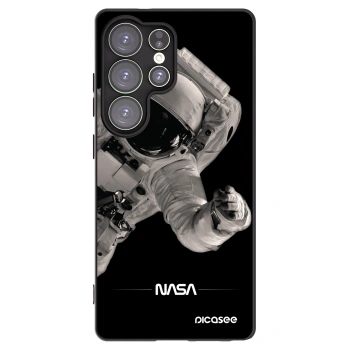 Picasee Samsung Galaxy S25 Ultra 5G Hülle - Schwarzes Silikon - Astronaut Big