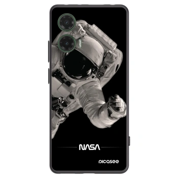 Picasee Motorola Moto G35 5G Hülle - Schwarzes Silikon - Astronaut Big