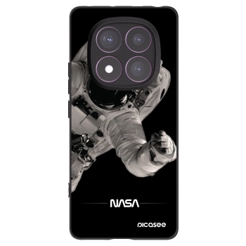 Picasee Xiaomi Redmi Note 14 Pro 4G Hülle - Schwarzes Silikon - Astronaut Big
