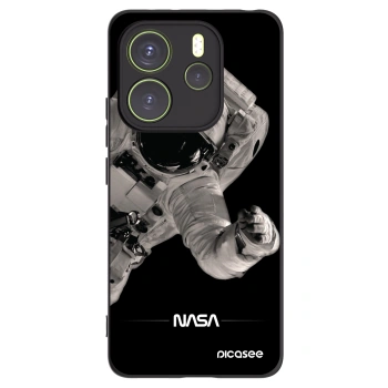 Picasee Xiaomi Redmi Note 14 4G Hülle - Schwarzes Silikon - Astronaut Big