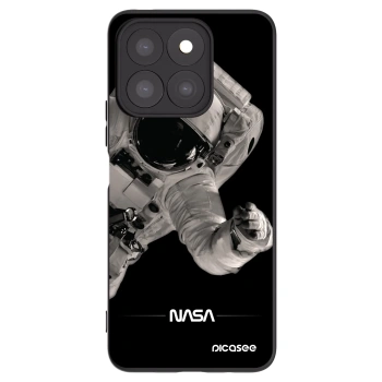 Picasee Honor X8c Hülle - Schwarzes Silikon - Astronaut Big