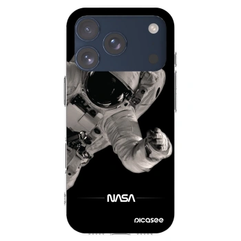 Picasee Apple iPhone 17 Pro Hülle - Transparentes Silikon - Astronaut Big