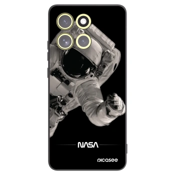 Picasee Motorola Moto G86 Power 5G Hülle - Schwarzes Silikon - Astronaut Big