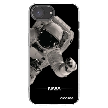 Picasee Apple iPhone 17e Hülle - Transparentes Silikon - Astronaut Big