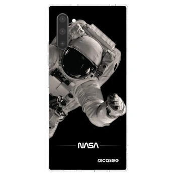 Picasee Samsung Galaxy Note 10 N970F Hülle - Transparentes Silikon - Astronaut Big