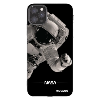 Picasee Apple iPhone 11 Pro Max Hülle - Transparentes Silikon - Astronaut Big