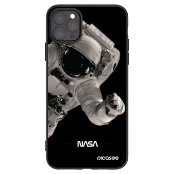 Picasee Apple iPhone 11 Pro Max Hülle - Schwarzes Silikon - Astronaut Big
