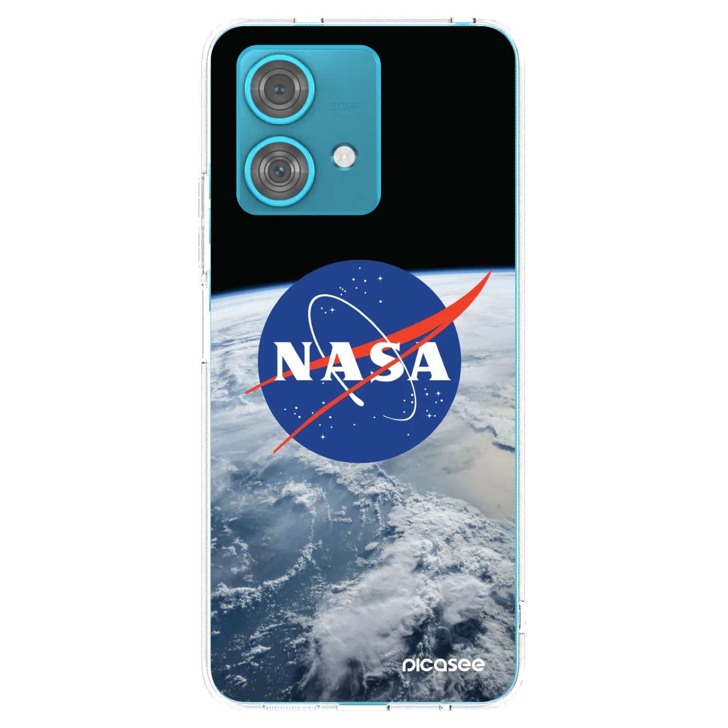 Picasee Motorola Edge 40 Neo Hülle - Transparentes Silikon - Nasa Earth