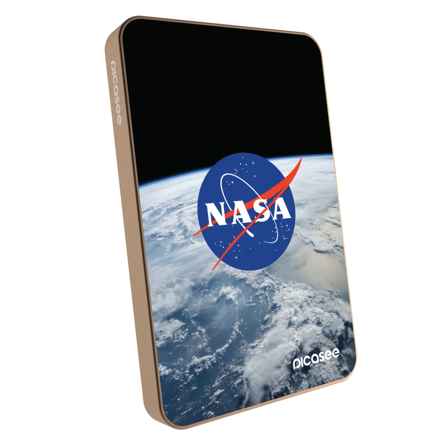 Picasee Powerbank mit MagSafe 5 000 mAh Golden - Nasa Earth