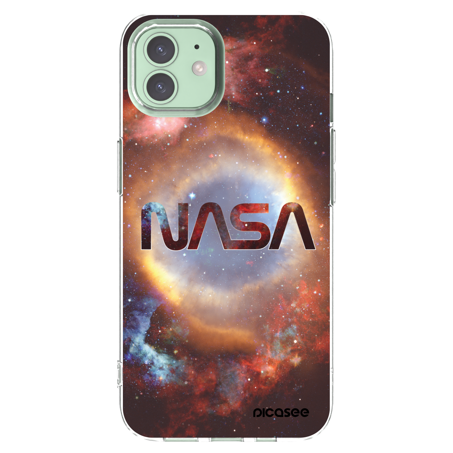 Picasee Apple iPhone 12 Hülle - Transparentes Silikon - Nebula