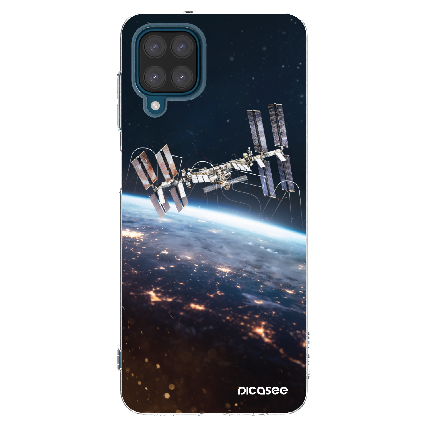 Picasee Samsung Galaxy A12 A125F Hülle - Transparentes Silikon - Station