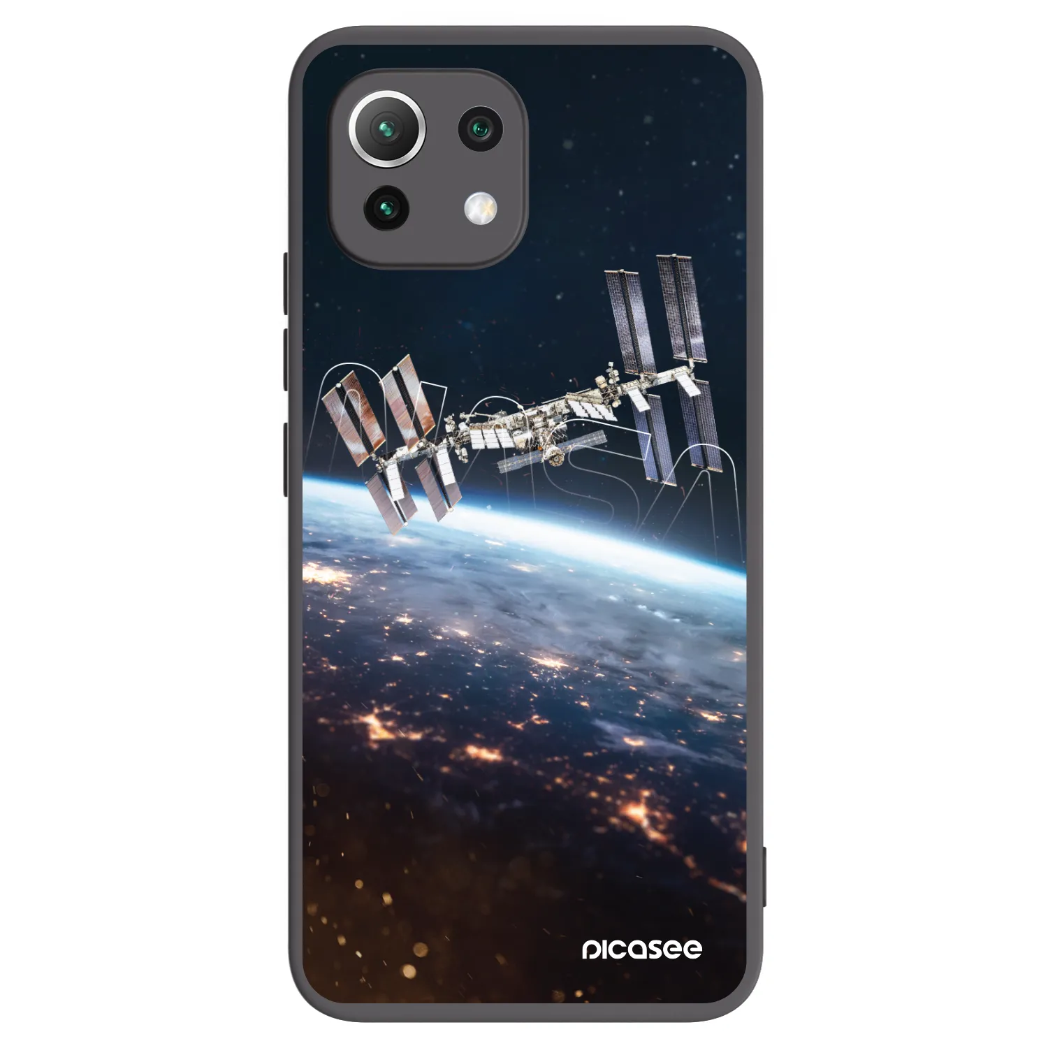 Picasee Xiaomi Mi 11 Lite Hülle - Schwarzes Silikon - Station