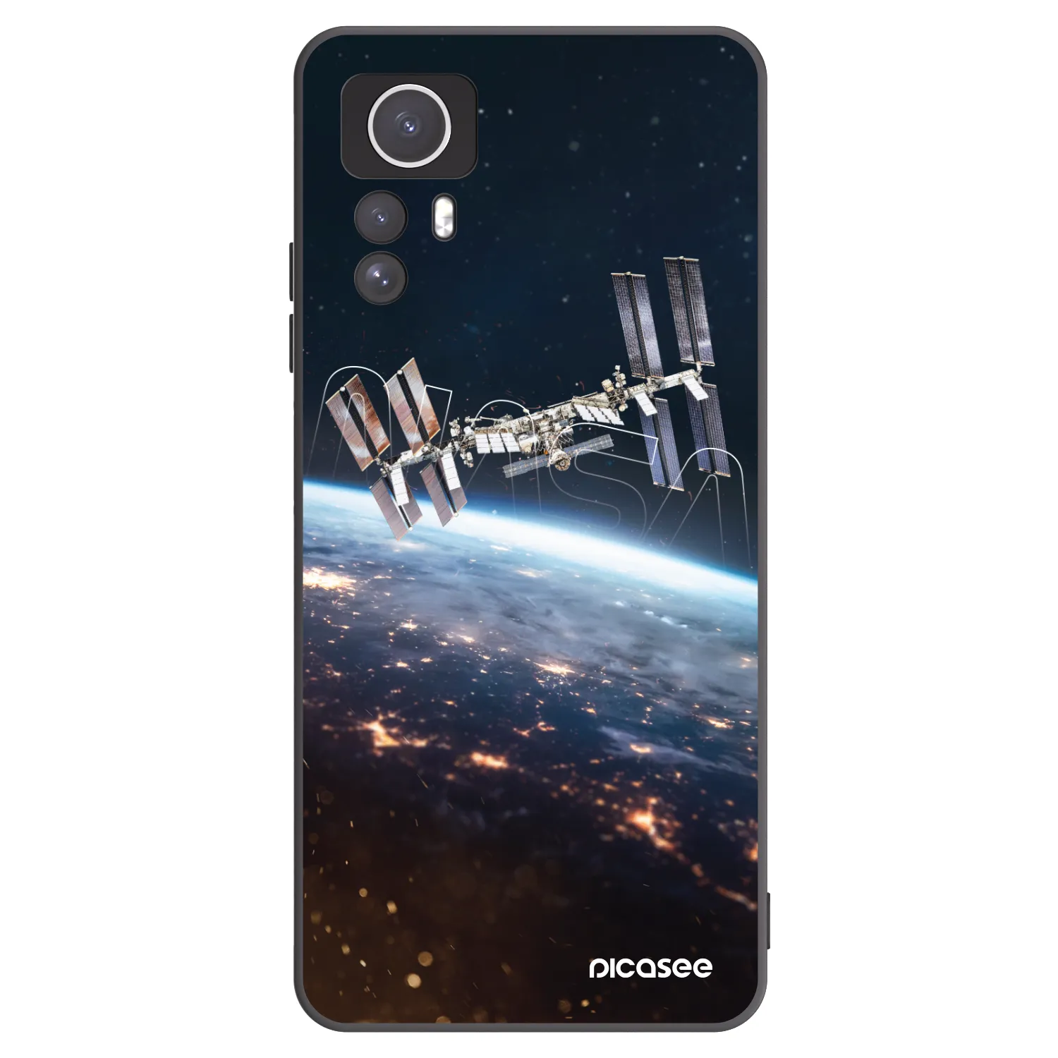 Picasee Xiaomi Redmi Note 12S Hülle - Schwarzes Silikon - Station