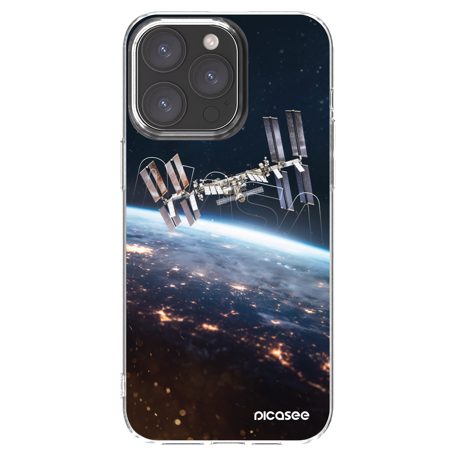 Picasee Apple iPhone 15 Pro Max Hülle - Transparentes Silikon - Station