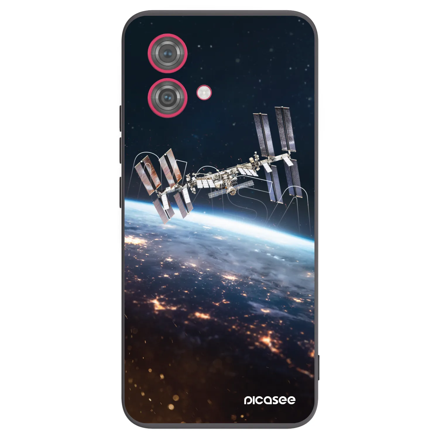 Picasee Motorola Moto G84 5G Hülle - Schwarzes Silikon - Station