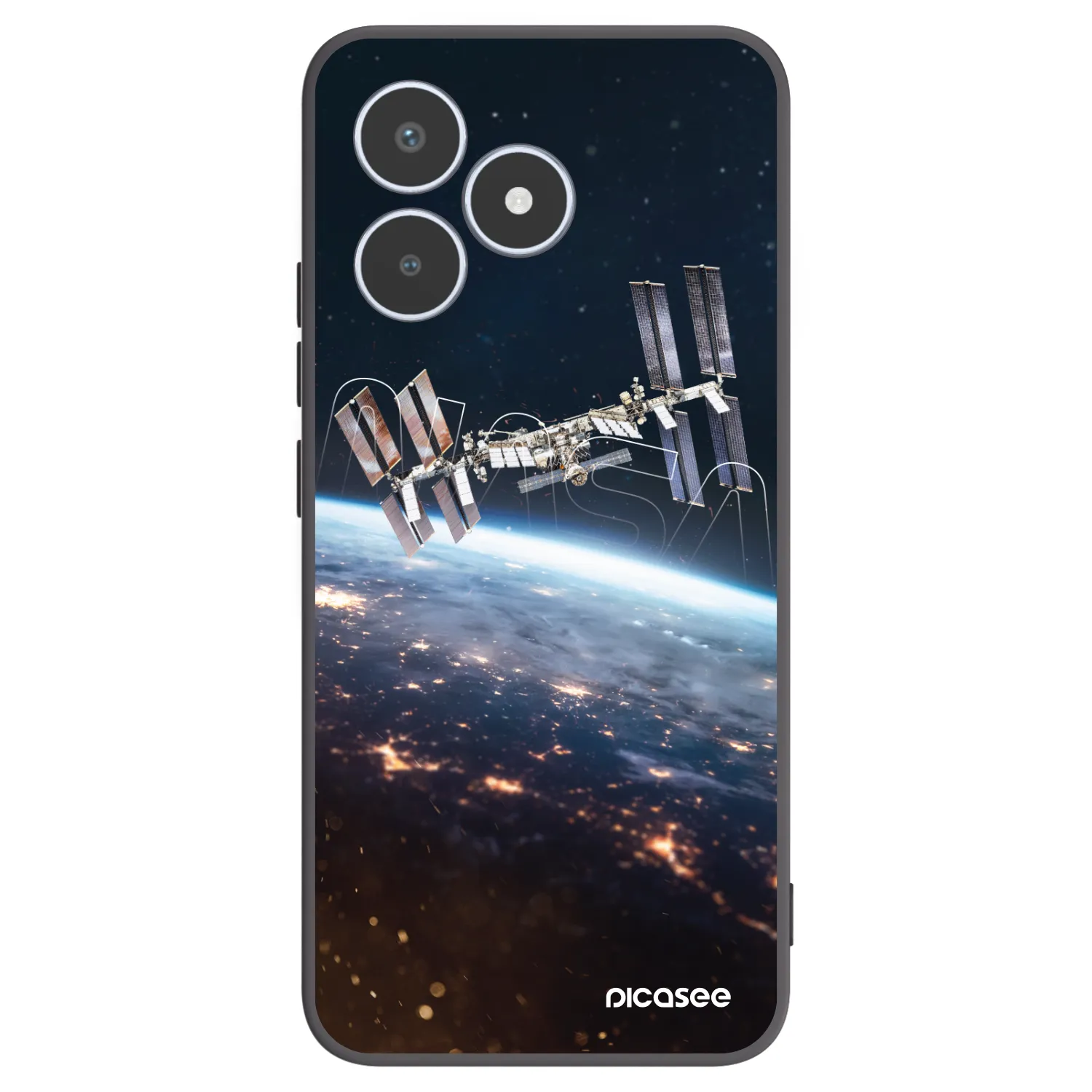 Picasee Realme C53 Hülle - Schwarzes Silikon - Station