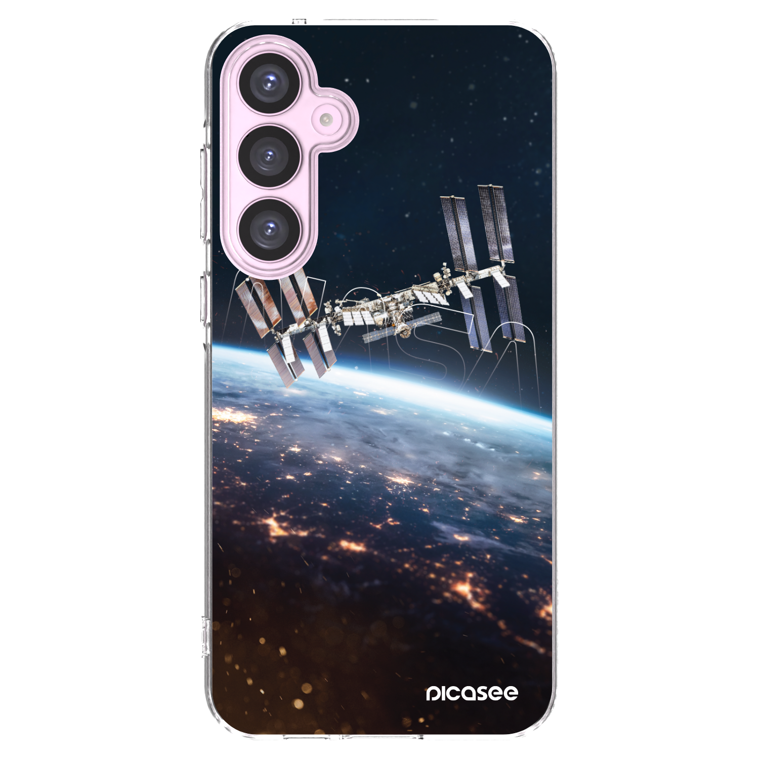 Picasee Samsung Galaxy A55 5G A556B Hülle - Transparentes Silikon - Station