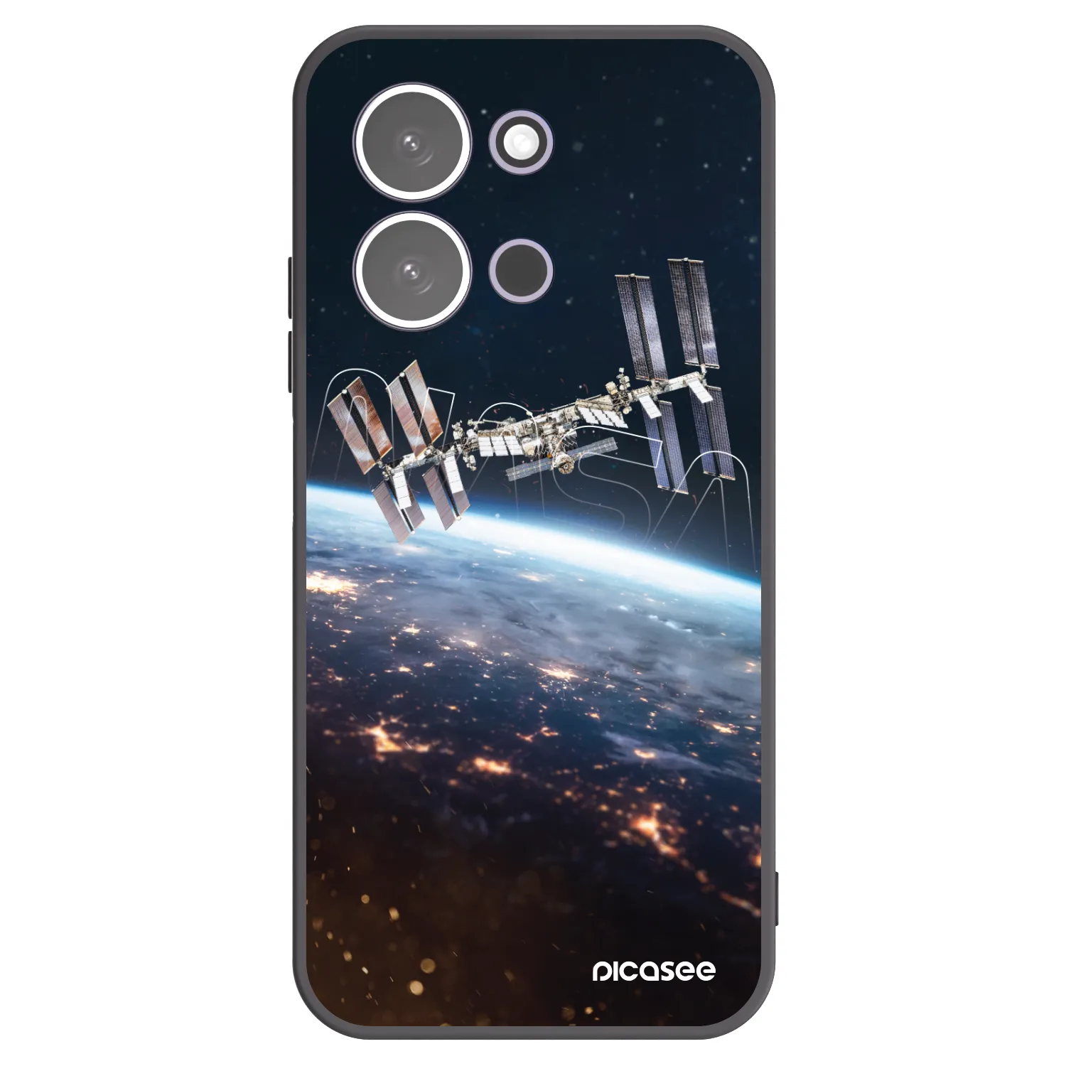 Picasee Xiaomi Redmi 15C 5G Hülle - Schwarzes Silikon - Station