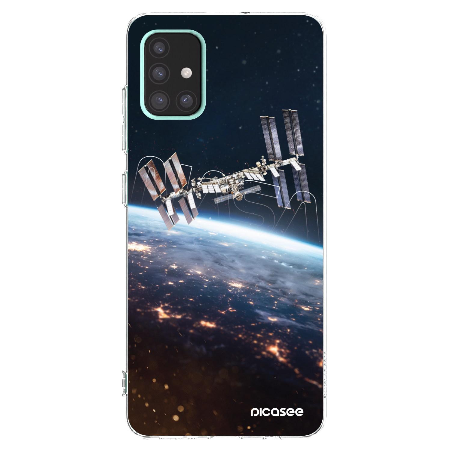 Picasee Samsung Galaxy A51 A515F Hülle - Transparentes Silikon - Station