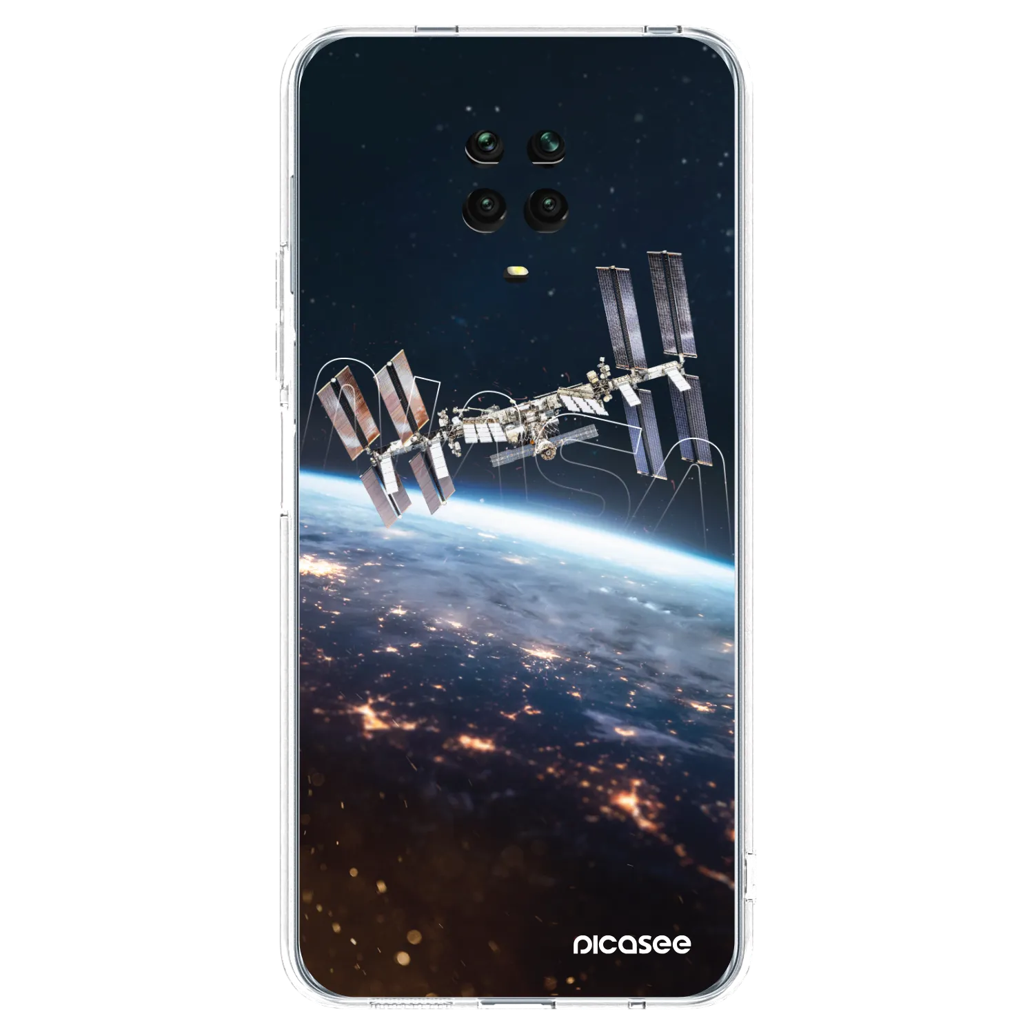 Picasee Xiaomi Redmi Note 9S Hülle - Transparentes Silikon - Station