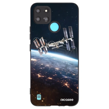 Picasee Realme C21Y Hülle - Schwarzes Silikon - Station