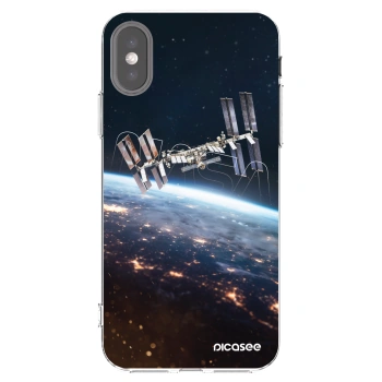 Picasee Apple iPhone X/XS Hülle - Transparentes Silikon - Station