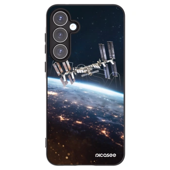 Picasee Samsung Galaxy A55 5G A556B Hülle - Schwarzes Silikon - Station