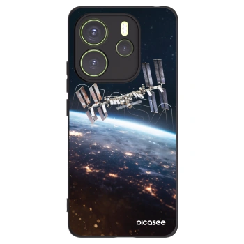 Picasee Xiaomi Redmi Note 14 4G Hülle - Schwarzes Silikon - Station