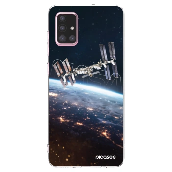 Picasee Samsung Galaxy A71 A715F Hülle - Transparentes Silikon - Station