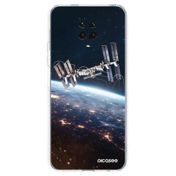 Picasee Xiaomi Redmi Note 9S Hülle - Transparentes Silikon - Station