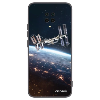 Picasee Xiaomi Redmi Note 9S Hülle - Schwarzes Silikon - Station