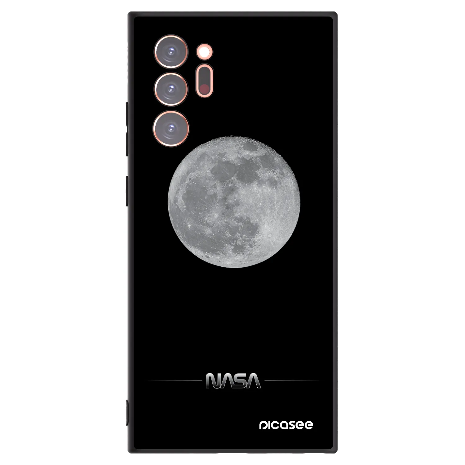 Picasee Samsung Galaxy Note 20 Ultra Hülle - Schwarzes Silikon - Moon Minimal
