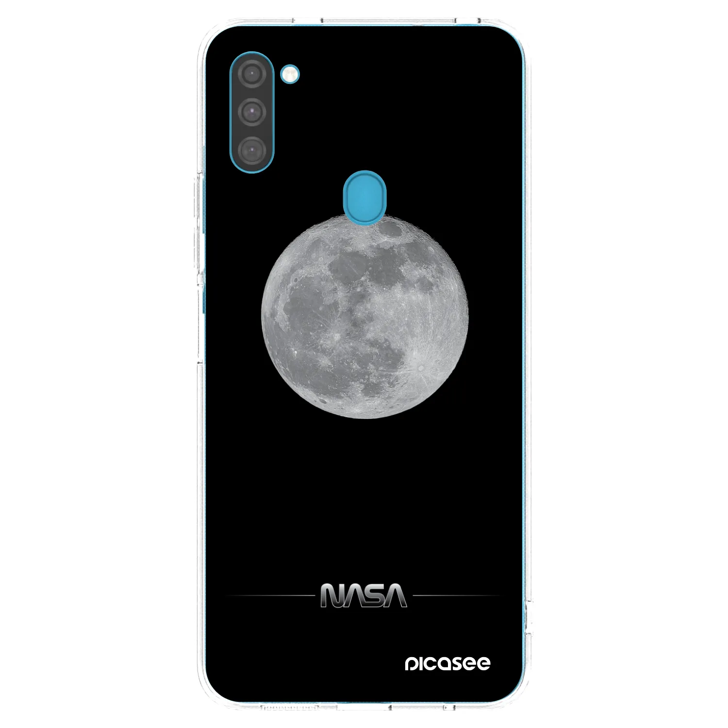 Picasee Samsung Galaxy M11 Hülle - Transparentes Silikon - Moon Minimal
