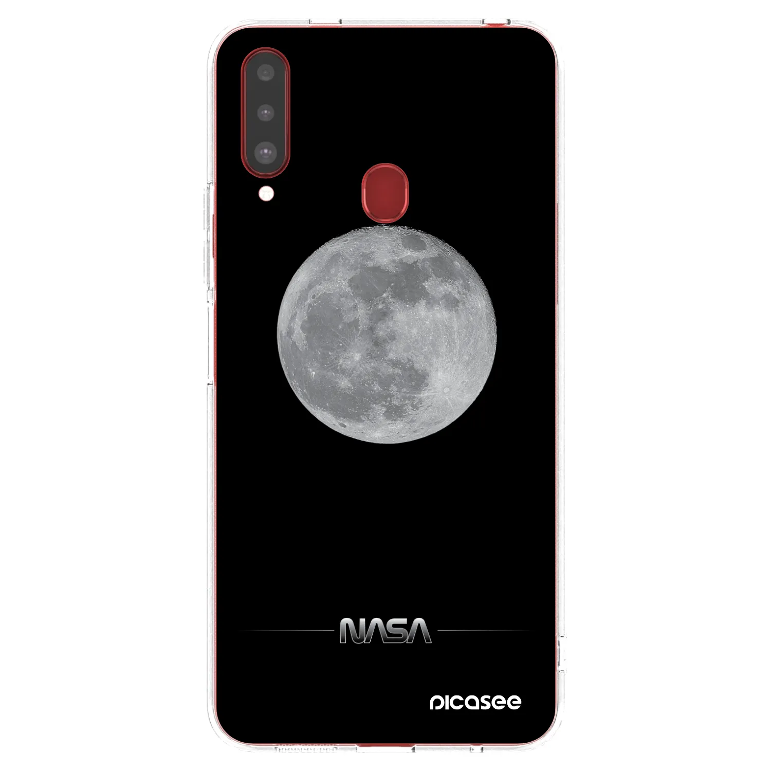 Picasee Samsung Galaxy A20s Hülle - Transparentes Silikon - Moon Minimal