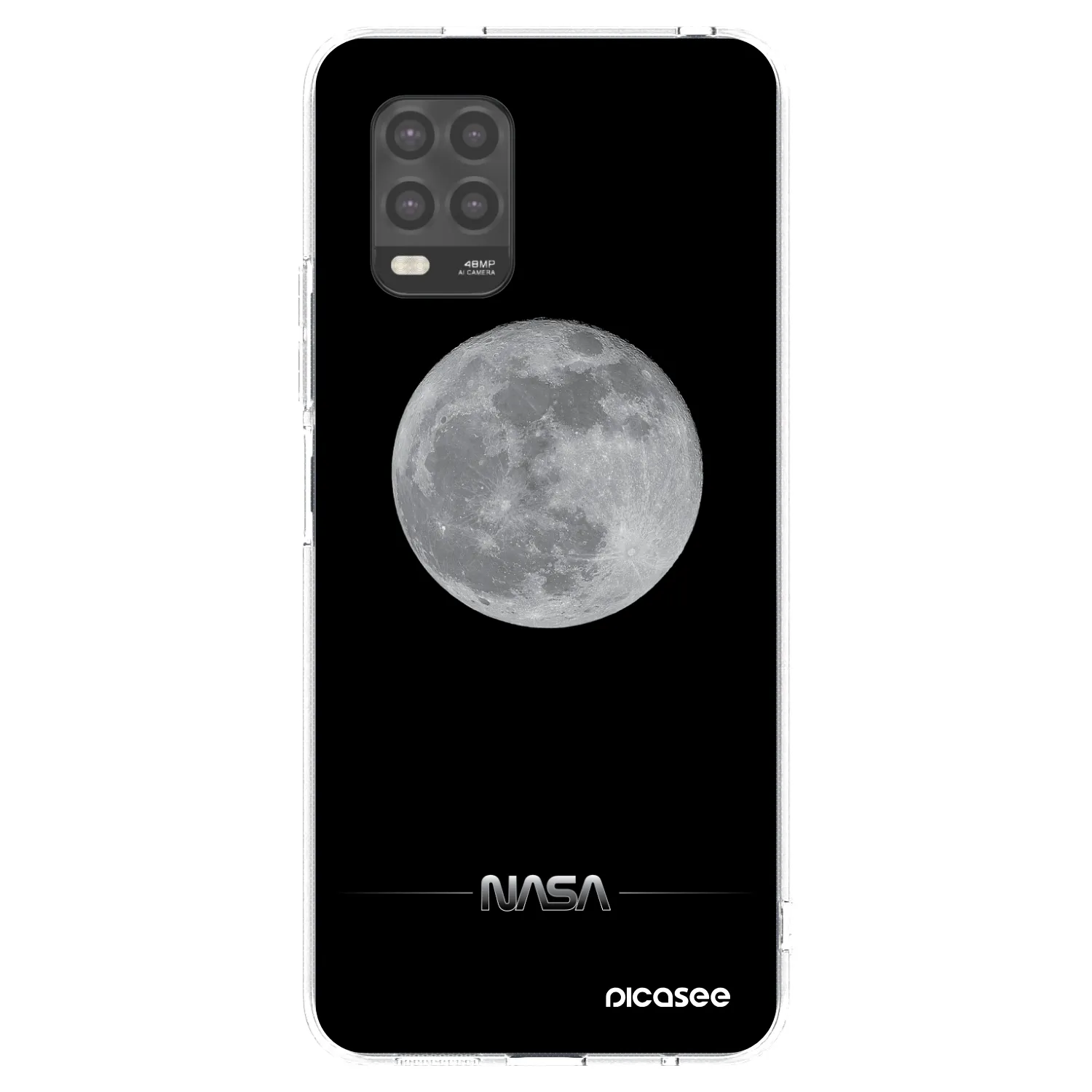 Picasee Xiaomi Mi 10 Lite Hülle - Transparentes Silikon - Moon Minimal
