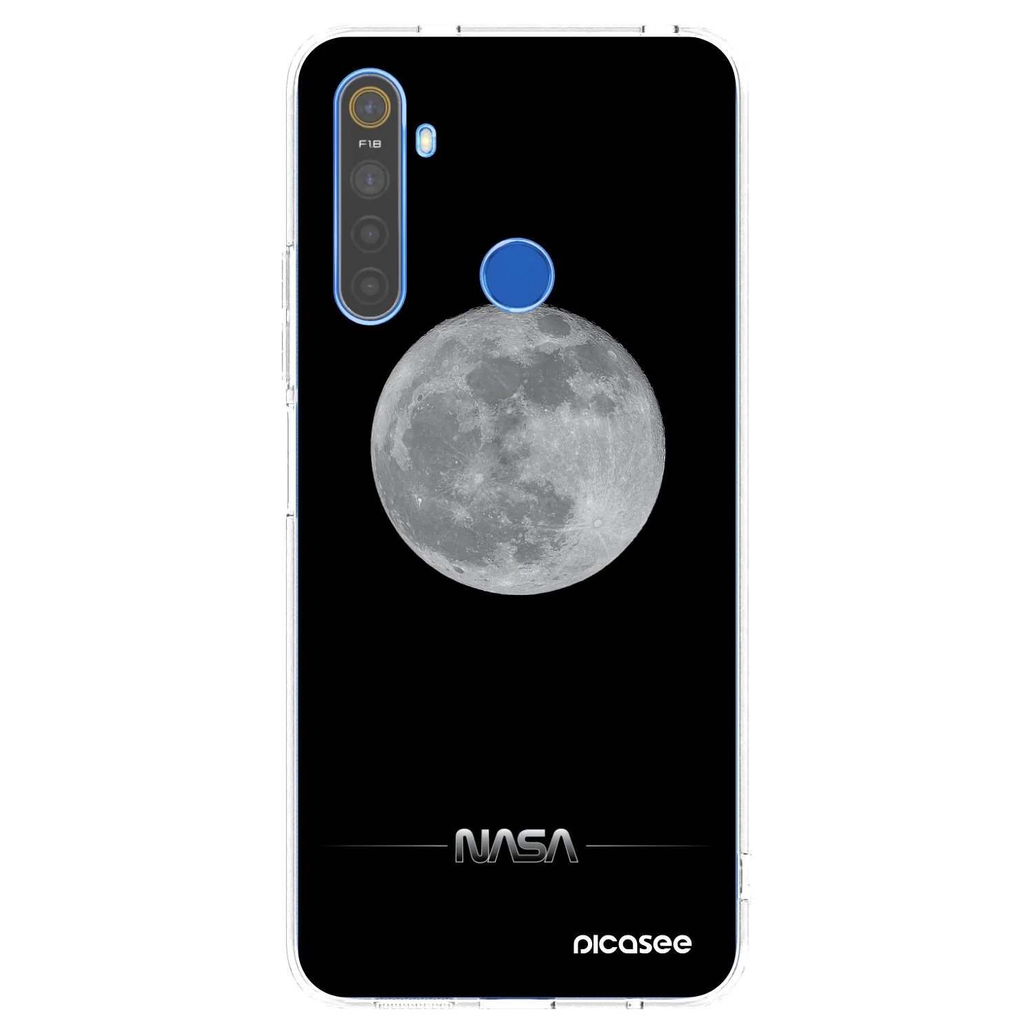 Picasee Realme 5 Hülle - Transparentes Silikon - Moon Minimal