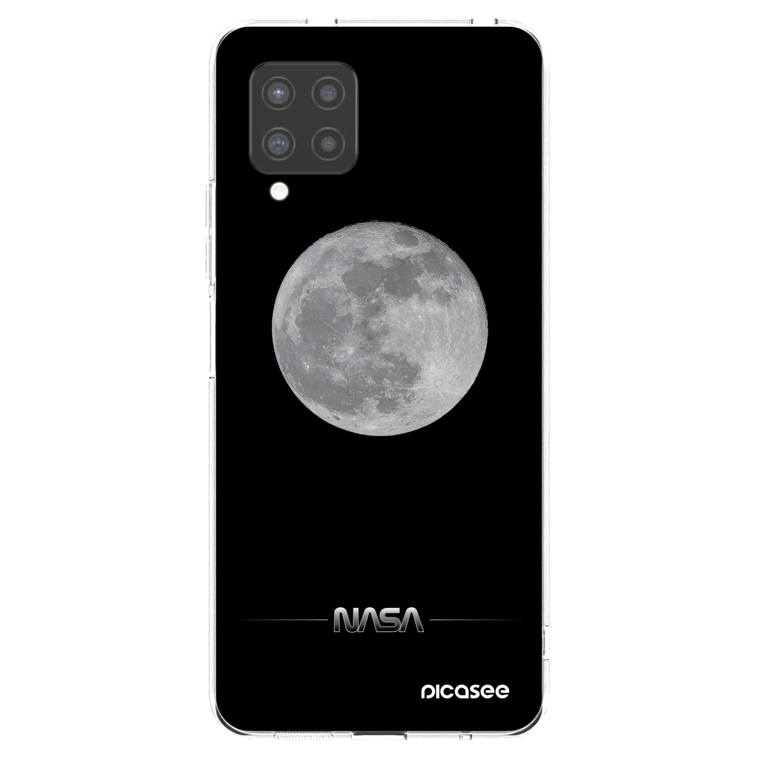 Picasee Samsung Galaxy A42 A426B Hülle - Transparentes Silikon - Moon Minimal
