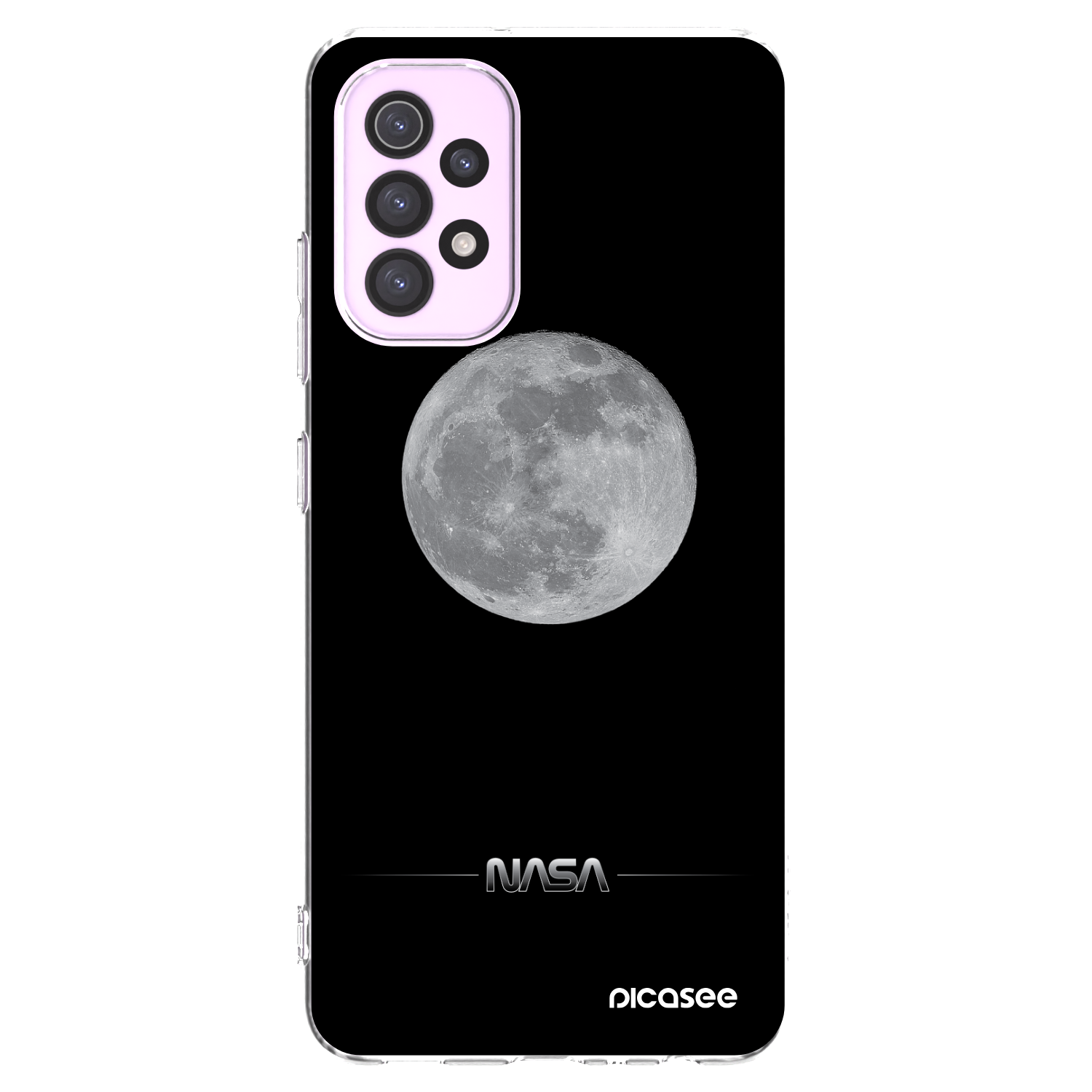 Picasee Samsung Galaxy A32 5G A326B Hülle - Transparentes Silikon - Moon Minimal