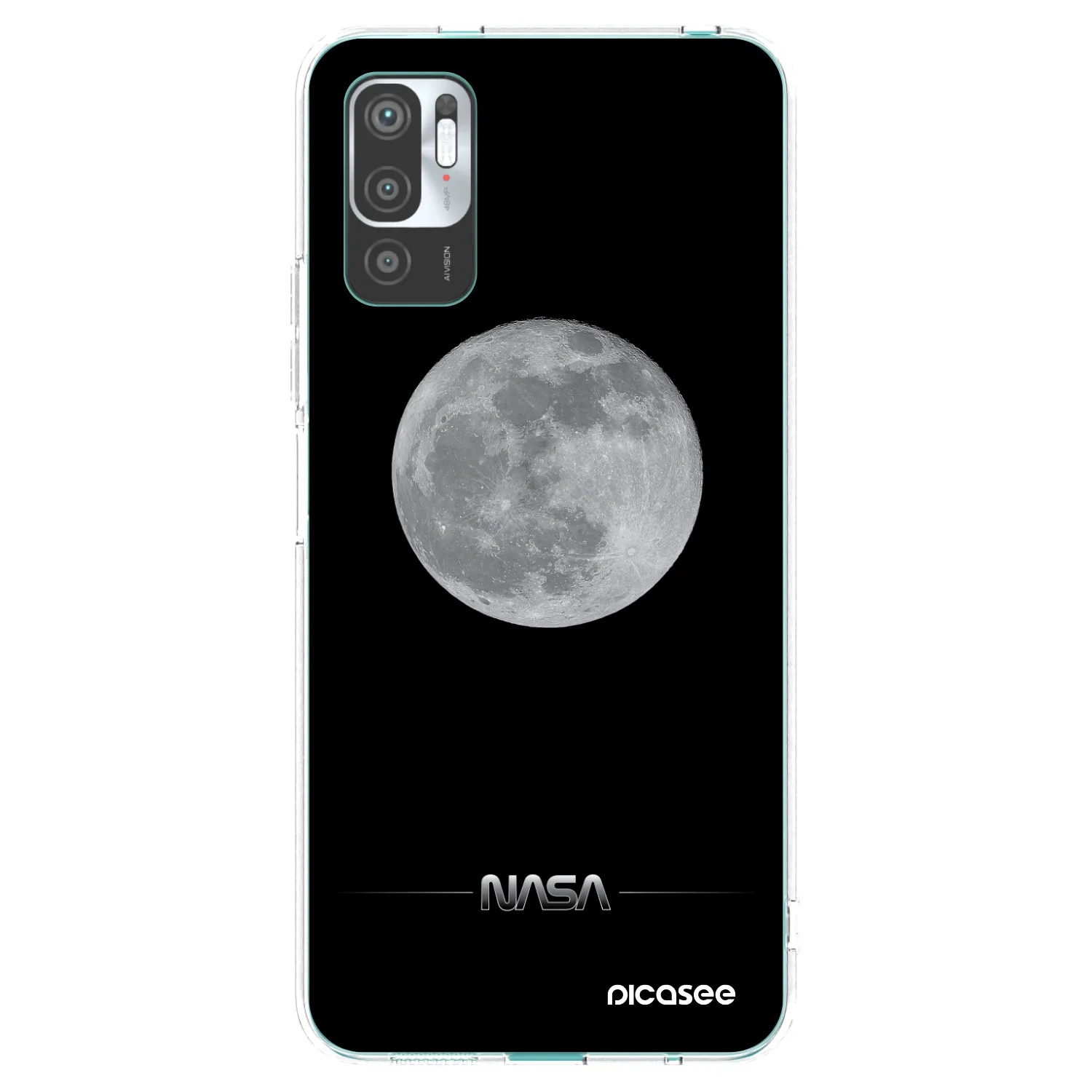Picasee Xiaomi Redmi Note 10 5G Hülle - Transparentes Silikon - Moon Minimal