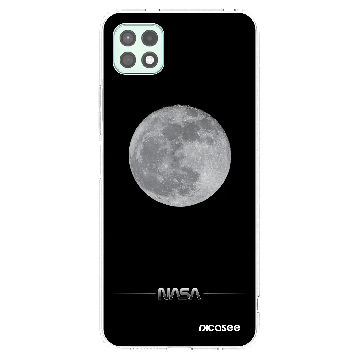 Picasee Samsung Galaxy A22 A226B 5G Hülle - Transparentes Silikon - Moon Minimal