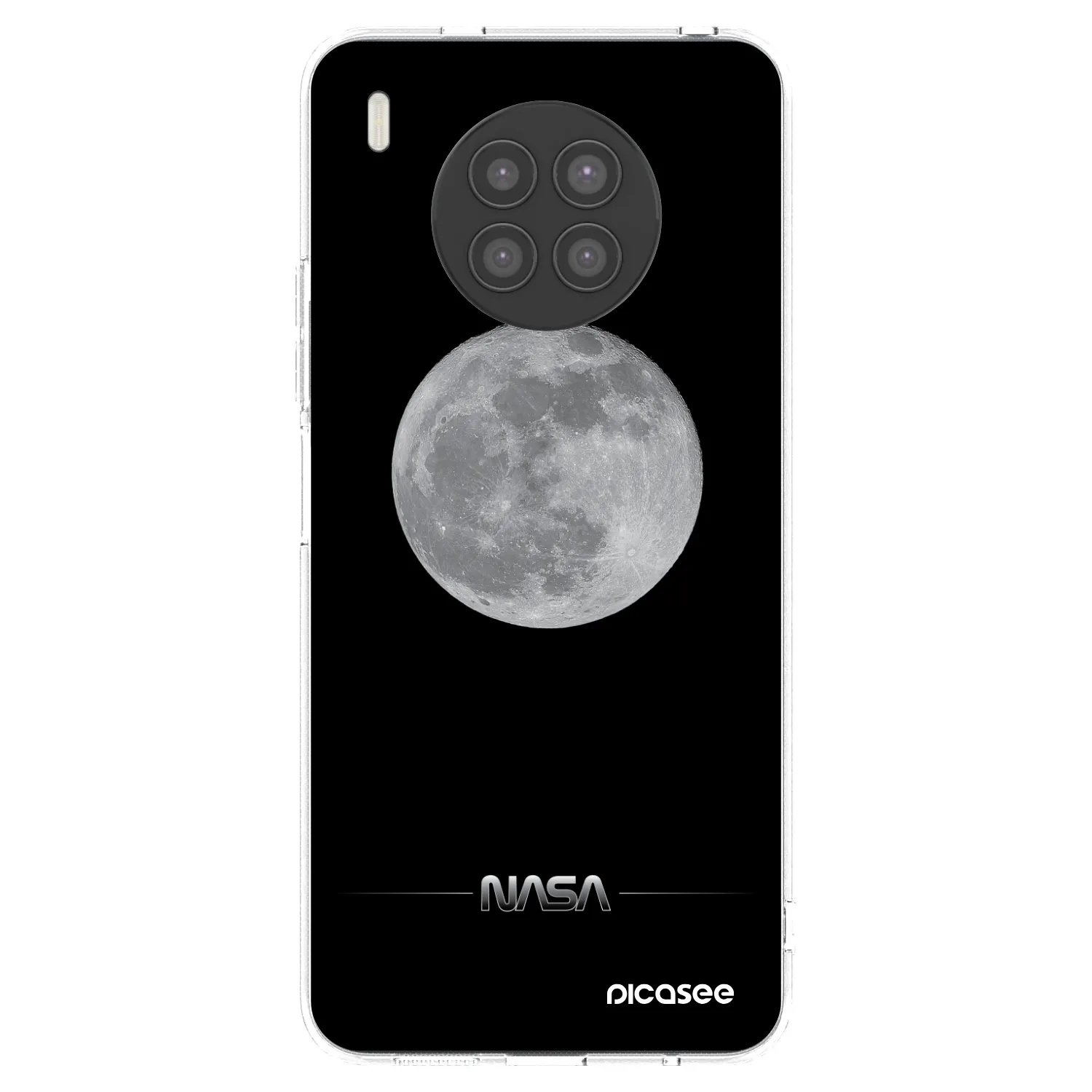Picasee Huawei Nova 8i Hülle - Transparentes Silikon - Moon Minimal