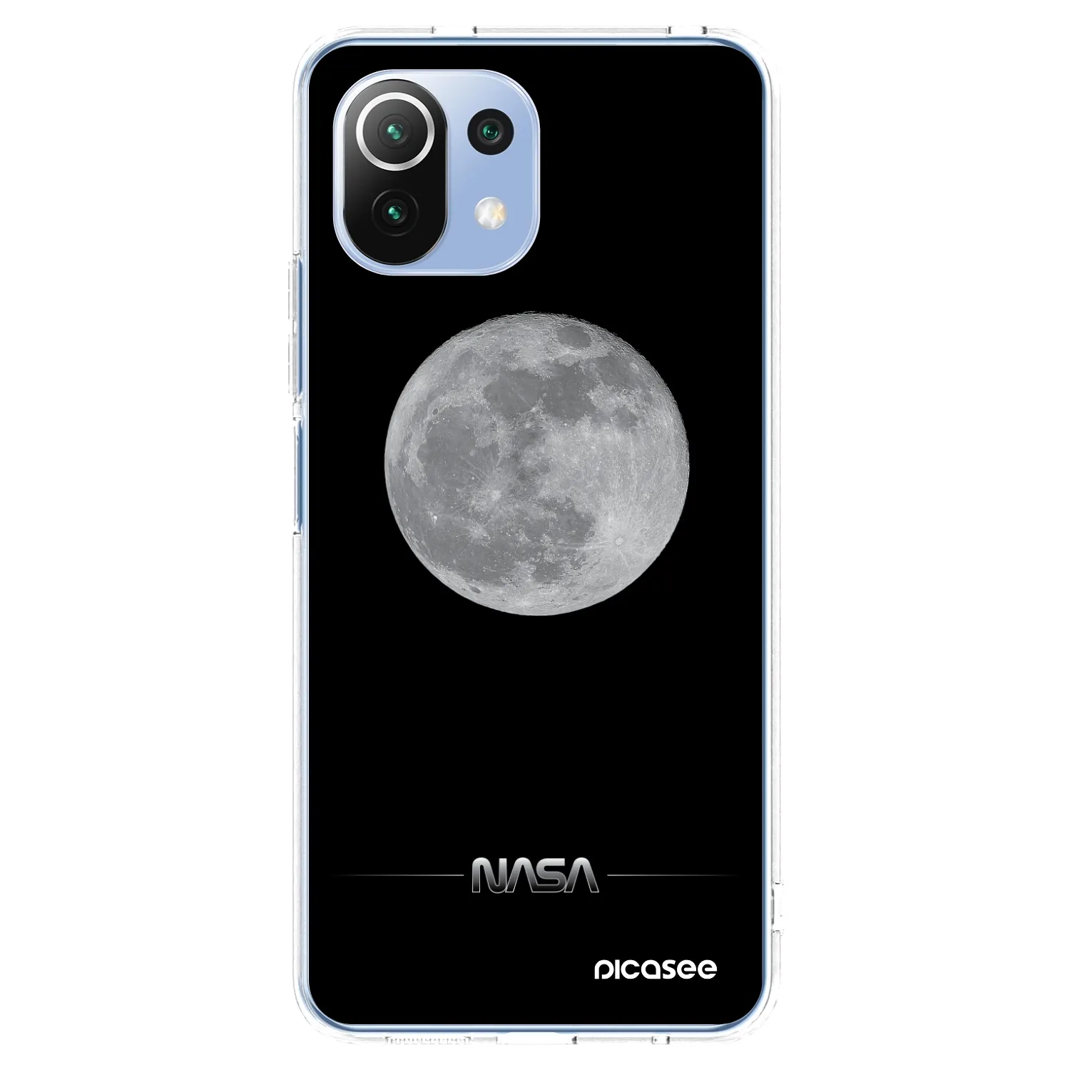 Picasee Xiaomi 11 Lite 5G NE Hülle - Transparentes Silikon - Moon Minimal