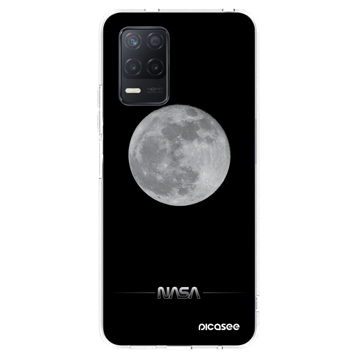 Picasee Realme 8 5G Hülle - Transparentes Silikon - Moon Minimal